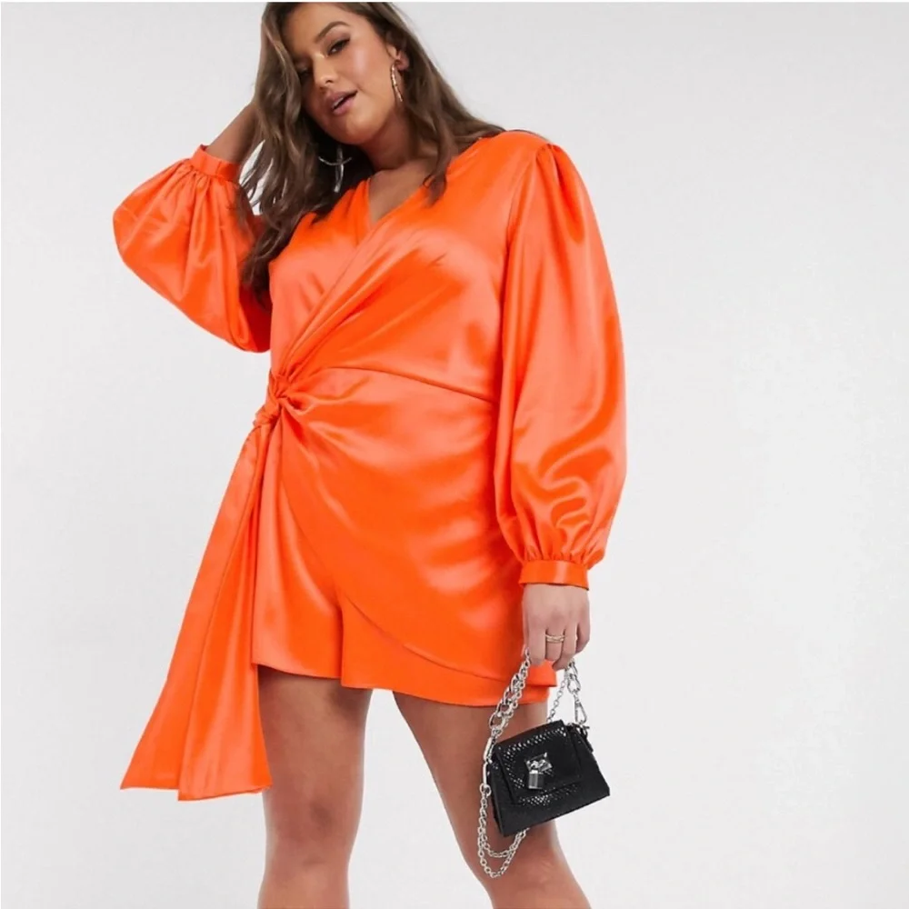 ASOS Wrap Front Romper NWT Size 14 - Picture 2 of 4